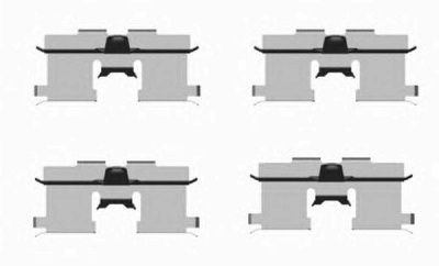 HELLA PAGID 8dz355203961 -  Комплектующие, колодки дискового тормоза